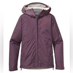 Patagonia Torrentshell Women’s rain Jacket H2 No Windbreaker size medium purple